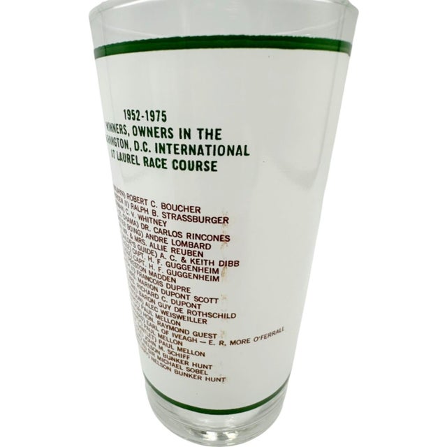 White Vintage Set 4 Washington, d.c. International Horse Show Glasses For Sale - Image 8 of 9