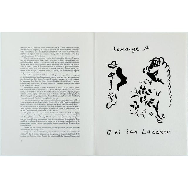 Marc Chagall, Hommage à San Lazzaro, 1975, Lithograph For Sale - Image 6 of 8
