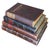 French Set of 4 Antique 19c Joined Leather Bound Books W Secret Compartments For Sale - Image 3 of 5