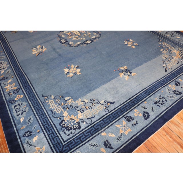 Early 20th Century Zabihi Collection Chinese Peking Room Rug - 9'1" x 11'8" For Sale In New York - Image 6 of 11