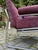Halina Armchair in Purple Upholstered and Chrome Finish by Hellerau For Sale - Image 10 of 11