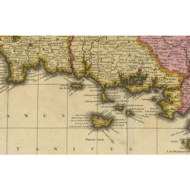 Map of Brittany and Western France by Gerard Valk, circa 1700 This finely detailed antique map, titled *Praefectura...
