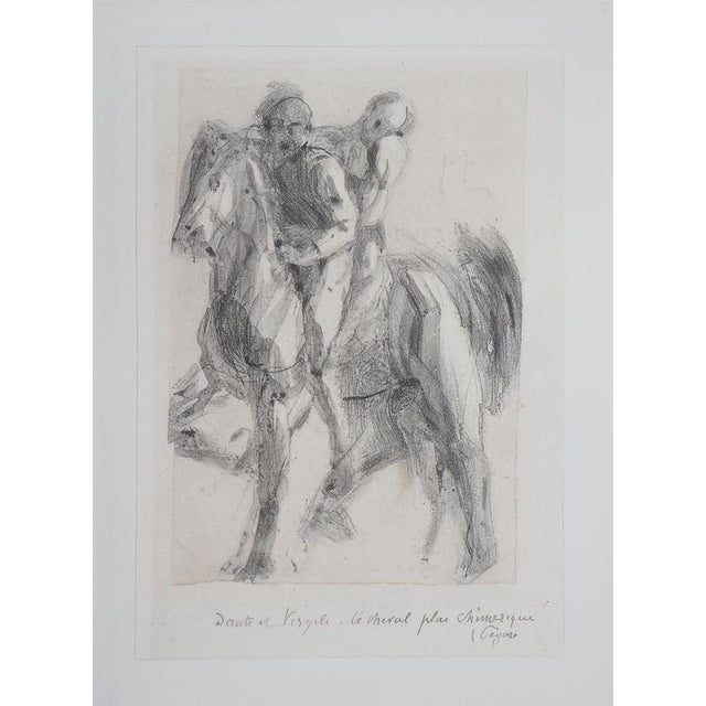 Auguste Rodin, Dante and Virgil on a chimerical horse, Engraving For Sale - Image 7 of 7