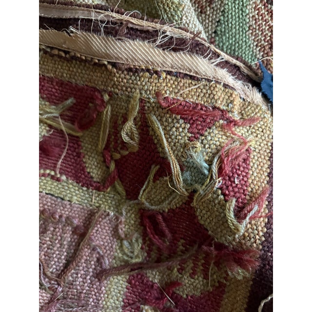 Mid 20th Century Earth Tone Hunting Scene Wool Tapestry For Sale - Image 10 of 12