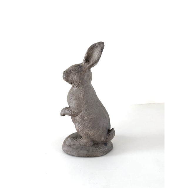 Vintage Cast Concrete Garden Rabbit For Sale In Houston - Image 6 of 13