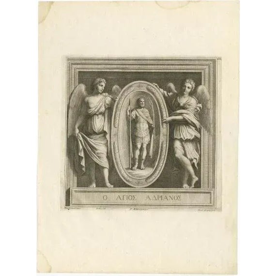 Gregory, Illustration of Saint Adrianus, 1762, Print For Sale - Image 6 of 6