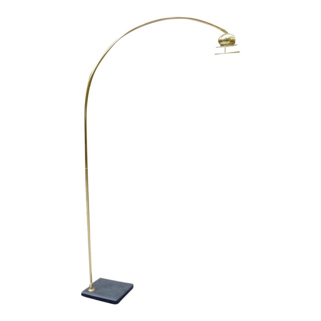Mid Century Modern Brass Arc Floor Lamp Chairish