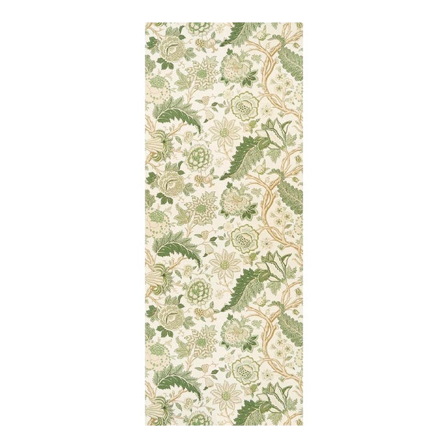 Schumacher Darsey Tree Of Life Sisal Panel Set In Leaf - 2 Panel Set For Sale