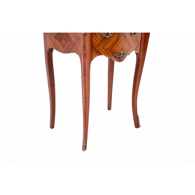 Antique Bedside Tables with Stone Top, France, 1890s, Set of 2 For Sale - Image 12 of 13