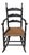 19thc Original Black Painted New England Rocking Chair For Sale
