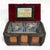 Antique Tramp Art Box "Happy Easter" With Velvet and Brass Details For Sale - Image 10 of 12