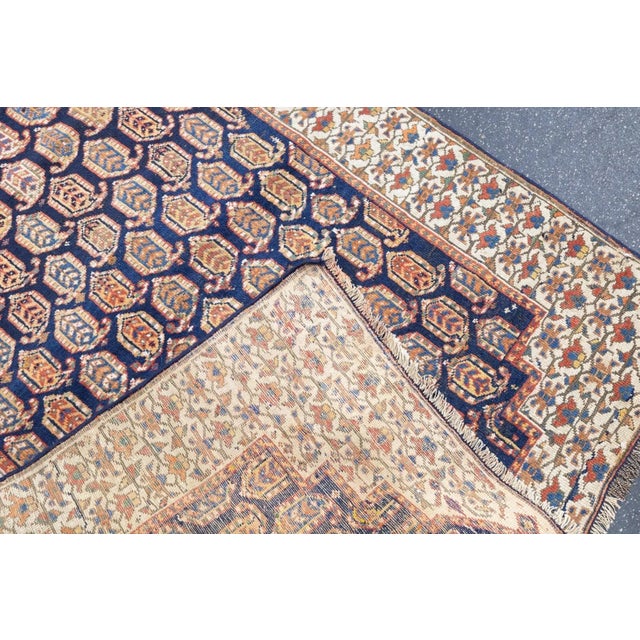 Traditional Antique Bidjar Rug 3'6'' x 4'5'' For Sale - Image 3 of 11