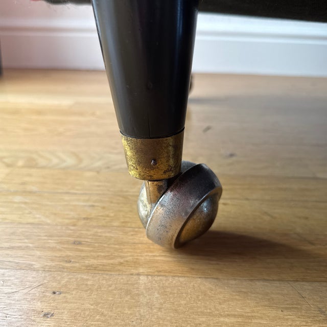 1960s Red MCM Round Lounge Chair Faux Leather For Sale In San Francisco - Image 6 of 7