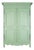 Antique French Soft Green Marriage Armoire For Sale