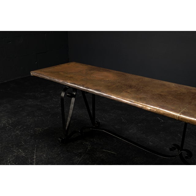 Handcrafted Copper-Clad Bench, 1920s For Sale - Image 16 of 18