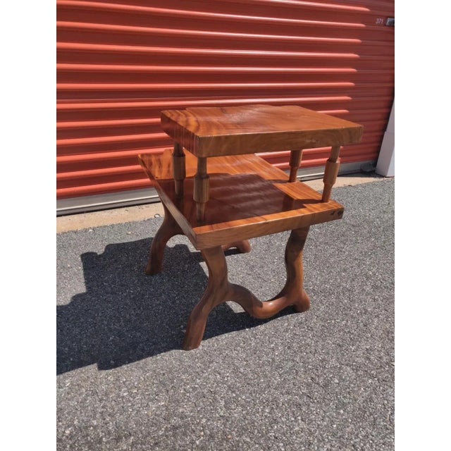 Mid 20th Century Japanese Wabi Sabi Live-Edge Tables - Set of 3 For Sale - Image 10 of 13