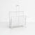 White Lacquered Metal Magazine Holder attributed to Mathieu Matégot, 1950s For Sale - Image 3 of 18