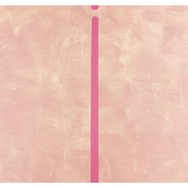 Almost by Emily Bartolone, 2023 Acrylic on panel, 16h x 12w inches "Stemming from my infatuation with the formal elements...