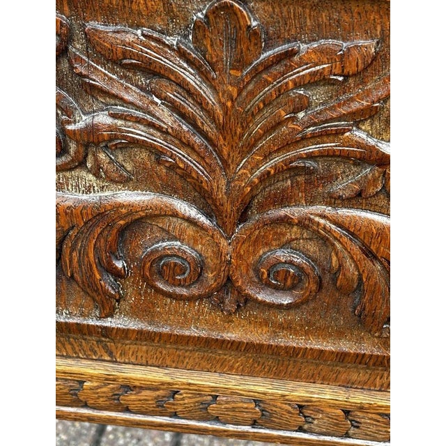 Edwardian Chair in Oak For Sale - Image 9 of 13