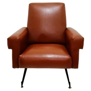 Italian Modern Lounge Chair, 1960s For Sale