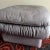 1980s 1980s Postmodern Leather Ottoman on Casters For Sale - Image 5 of 9