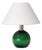 Table Lamp in Green Lacquered Wood and Nickel from Olof Heijke, Sweden, 1930s For Sale
