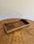 Fine quality antique brass inlaid tray, having a quality rectangular tray inlaid with beautiful brass detail , with a...