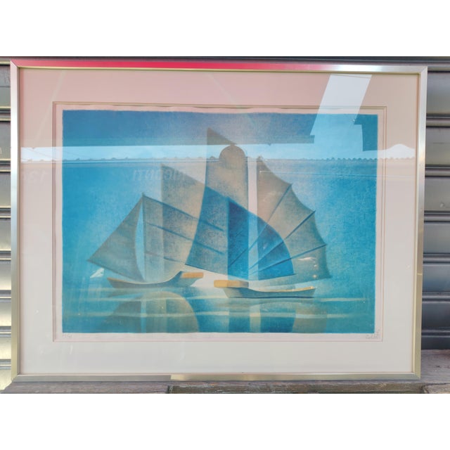 Louis Toffoli, Landscape Composition, 27/125, 1970s, Lithograph For Sale - Image 8 of 8