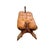 Late 20th Century Late 20th Century Ottoman Leather Cushion on Wood Stand Camel Saddle Stool Vintage Egyptian Decor For Sale - Image 5 of 11