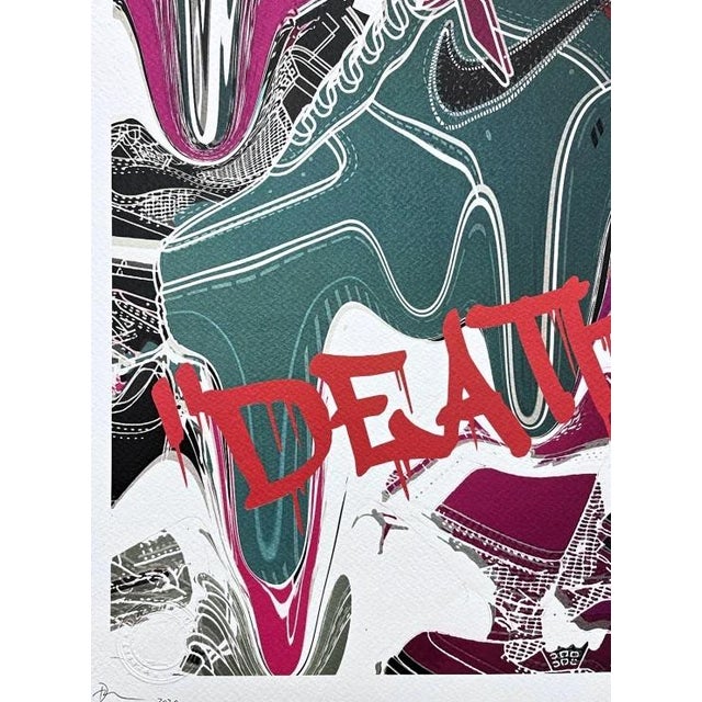 Death Nyc - Green Nike - Limited Edition With Certificate For Sale - Image 4 of 5