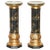 Chinese Neoclassical Style Chinoiserie Lacquered Torcheres Columns, 1920s, Set of 2 For Sale