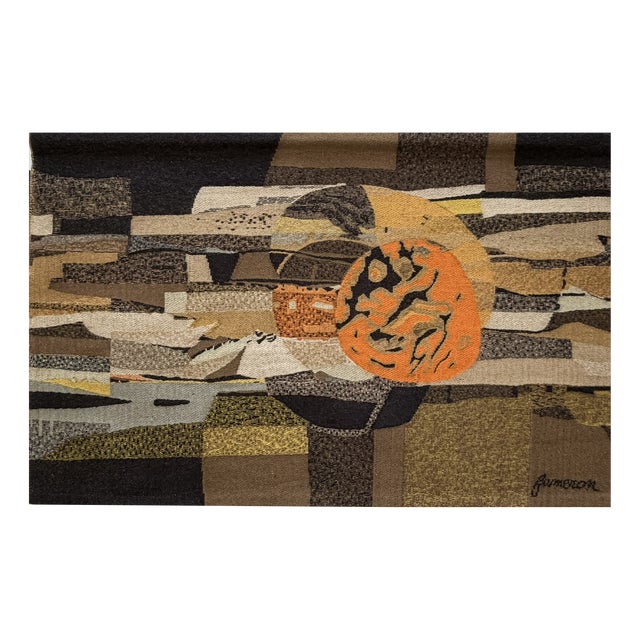 Wool Tapestry from René Fumeron For Sale