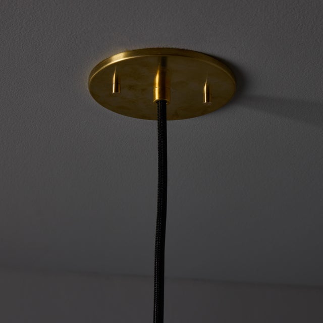 1970s Yellow Metal Diabolo Pendant Lamp Attributed to Stilnovo For Sale - Image 12 of 12