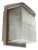 Vintage French Industrial Beige and Brown Aluminium and Pressed Glass Wall Light from Holophane For Sale