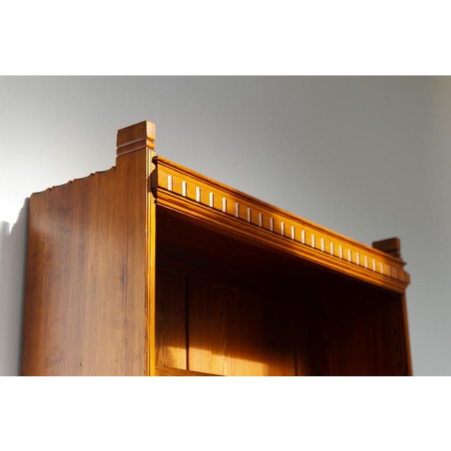 Wood Antique Oregon Pine Bookcase by Martin Nyrop for Rud Rasmussen, Denmark, 1905 For Sale - Image 7 of 18