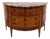 18th Century French Louis XVI Demilune Marquetry Commode with Marble Top, 1780 For Sale