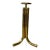 Postmodern Polished Brass Pedestal Plant Stand, Sculptural Modernist Form For Sale