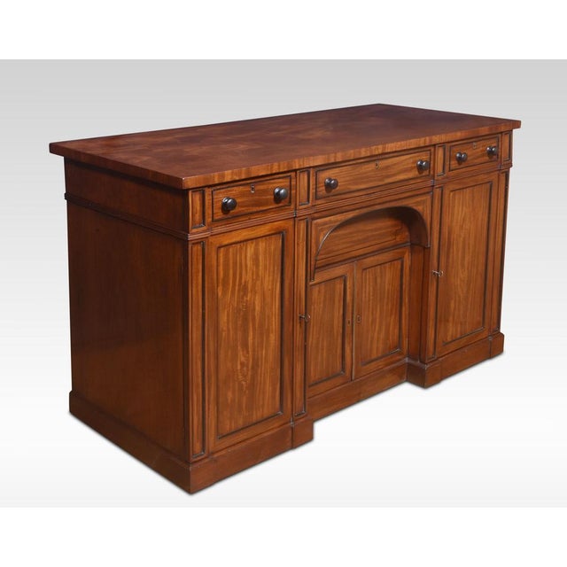 Regency Mahogany 4-Door Sideboard For Sale - Image 6 of 12