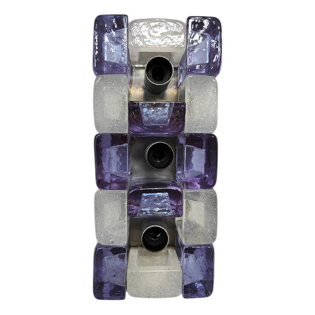 Vintage Murano Glass Wall Lamp by Albano Poli for Poliarte, 1970s For Sale