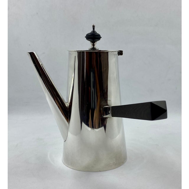 Early 20th Century Jay, Richard Attenborough Sterling Silver Chocolate or Espresso Coffee Pot For Sale - Image 9 of 9