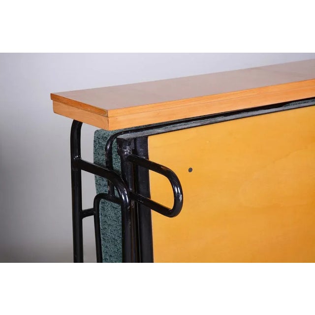 Brown & Blue Bauhaus Sofa, Czechia, 1930s For Sale - Image 13 of 18