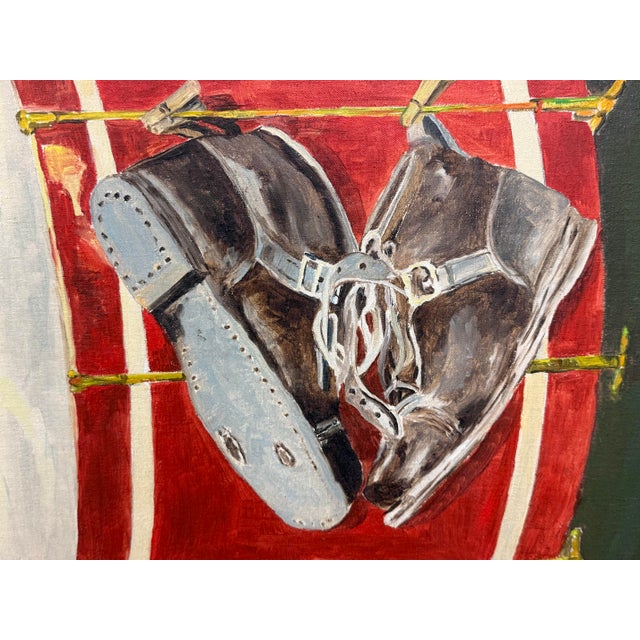 Alexander Borisoff Sascha Oil on Canvas, Framed For Sale - Image 9 of 12