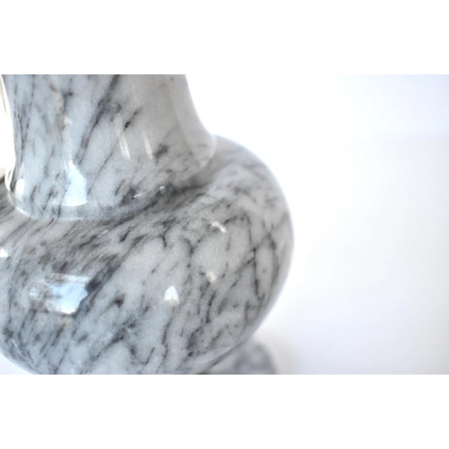 Gray Collection of 3 Vintage Grey Marble Vases For Sale - Image 8 of 11