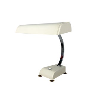 Desk Lamp with U-Shaped Neon Tube in Ivory from Kaiser Leuchten For Sale