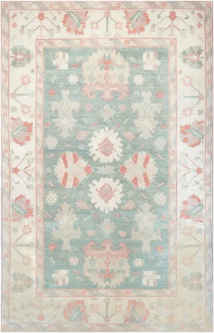 Mansour Turkish Handwoven Oushak Rug - 6' X 9'
