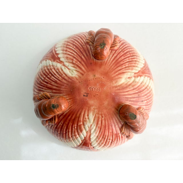 Antique French Sarreguemines Majolica Lobster Clamshell Centerpiece Bowl For Sale - Image 17 of 17