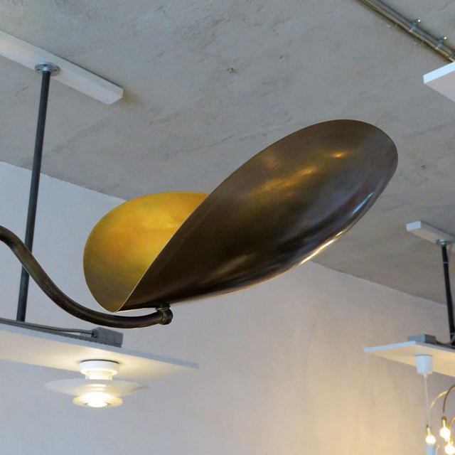 Brass Chiton-4 Chandelier by Gallery L7 For Sale - Image 8 of 10