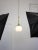 Vintage Pendant Lamp in Metal and Opaline For Sale - Image 4 of 10