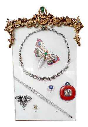 Bronze and Acrylic Glass Frame, 1950s