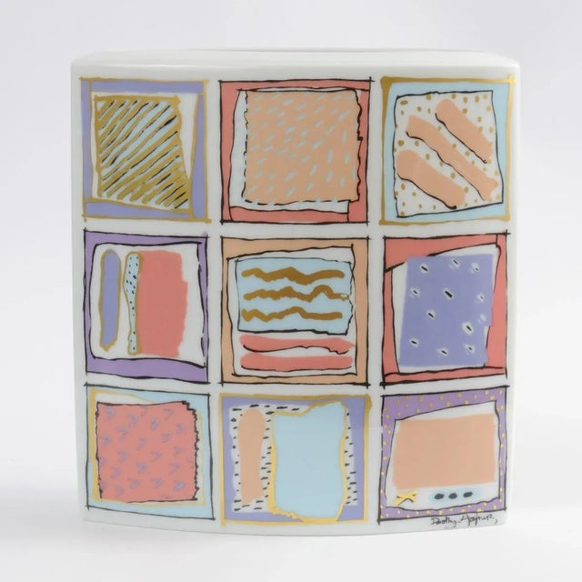 German Postmodern Porcelain Vase by Dorothy Hafner for Rosenthal, 1980s For Sale - Image 6 of 6